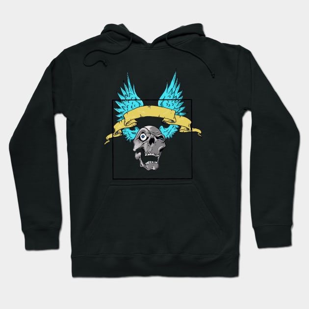 Skull Angel Rider Hoodie by Taki